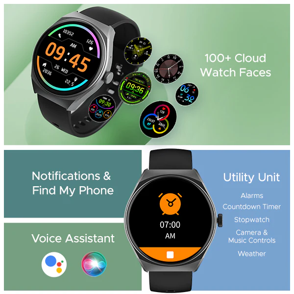boAt Lunar Seek | Premium Smartwatch with Bluetooth Calling, Functional Crown, 100+ Sports Modes, IP67 rating - Image 10