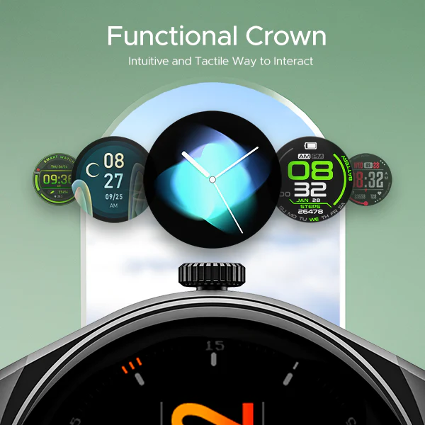 boAt Lunar Seek | Premium Smartwatch with Bluetooth Calling, Functional Crown, 100+ Sports Modes, IP67 rating - Image 13