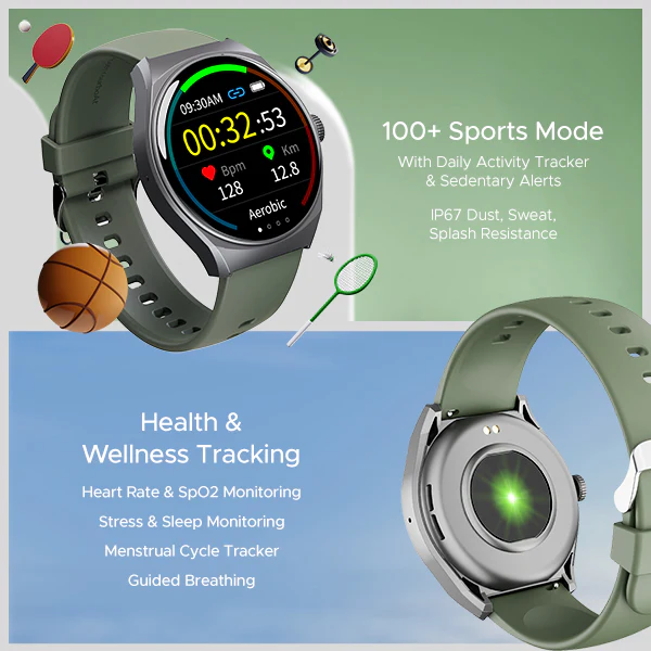 boAt Lunar Seek | Premium Smartwatch with Bluetooth Calling, Functional Crown, 100+ Sports Modes, IP67 rating - Image 24