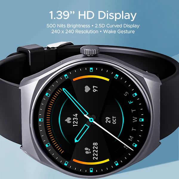 boAt Lunar Seek | Premium Smartwatch with Bluetooth Calling, Functional Crown, 100+ Sports Modes, IP67 rating - Image 6