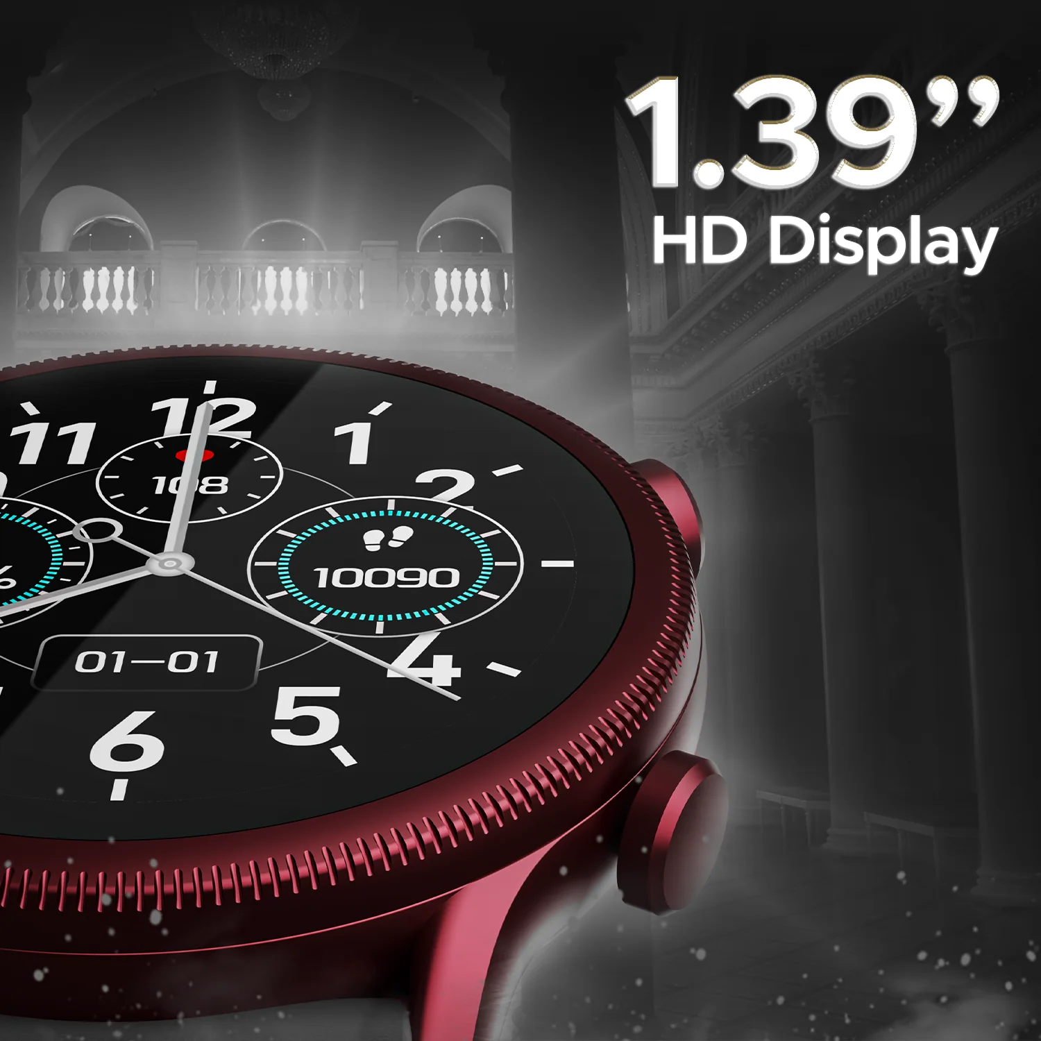 boAt Lunar Space Plus | Smartwatch with 1.39" (3.53cm) Round Display, BT Calling,  IP68 Dust, Sweat, & Splash Resistance - Image 11