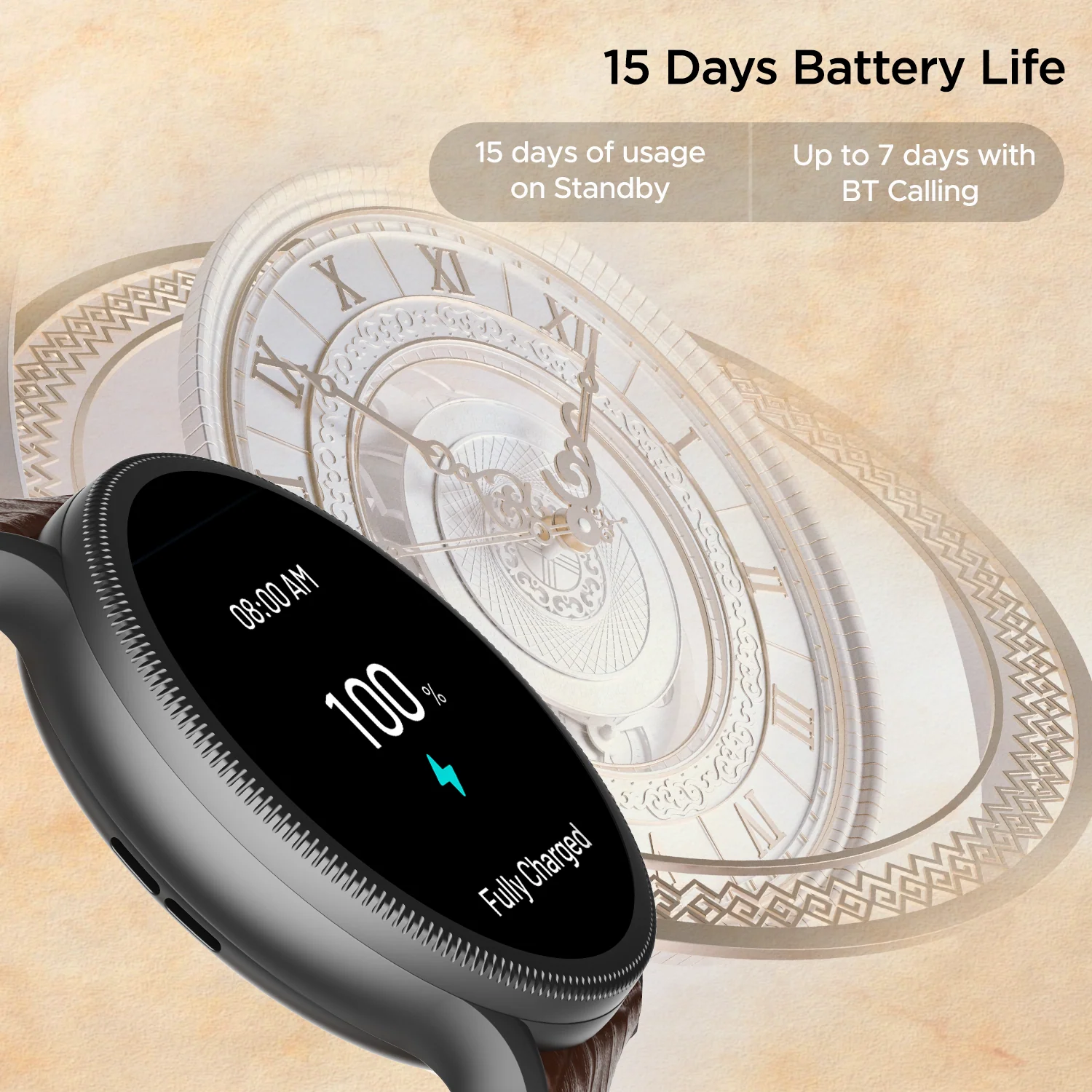 boAt Lunar Space Plus | Smartwatch with 1.39" (3.53cm) Round Display, BT Calling,  IP68 Dust, Sweat, & Splash Resistance - Image 6