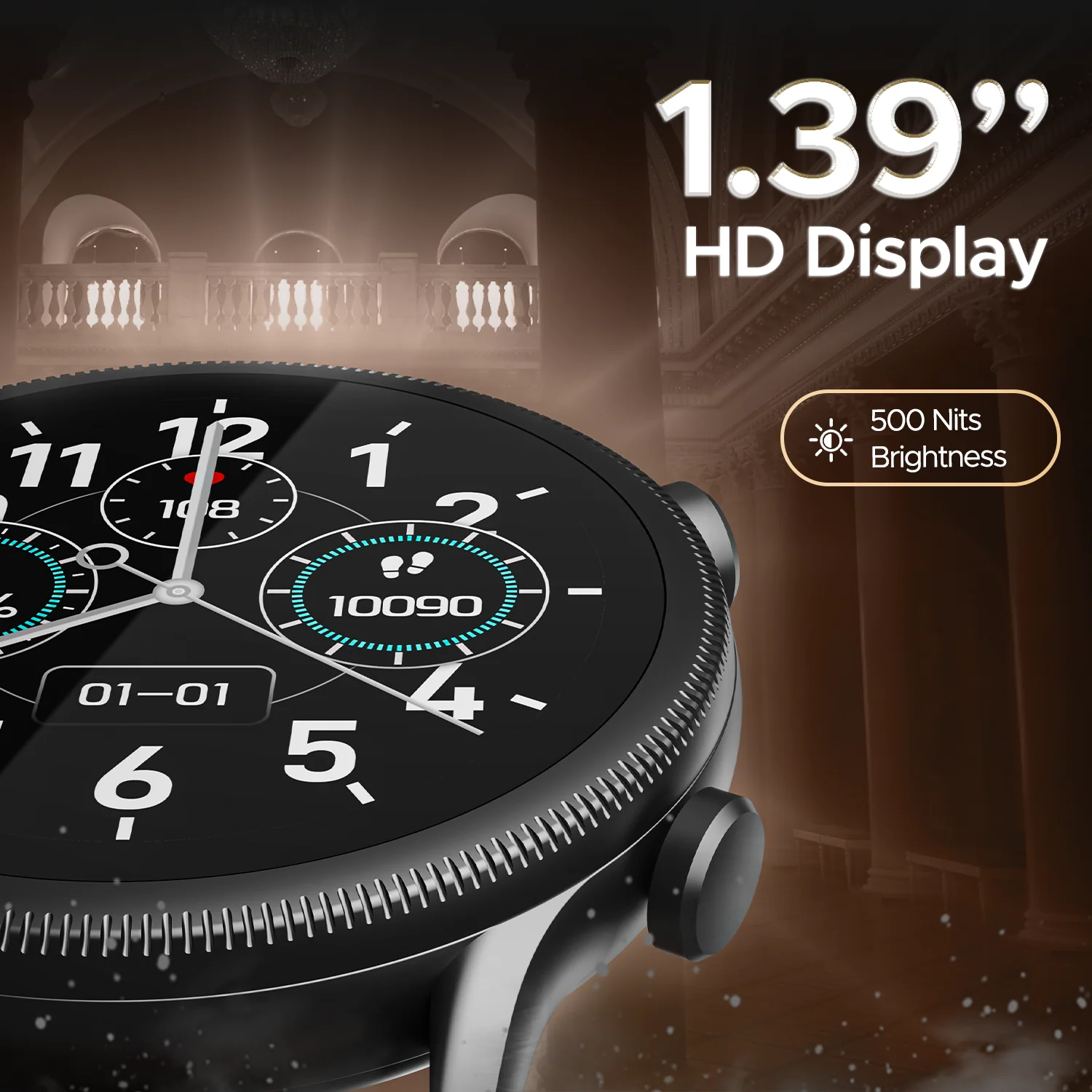 boAt Lunar Space Plus | Smartwatch with 1.39" (3.53cm) Round Display, BT Calling,  IP68 Dust, Sweat, & Splash Resistance - Image 8