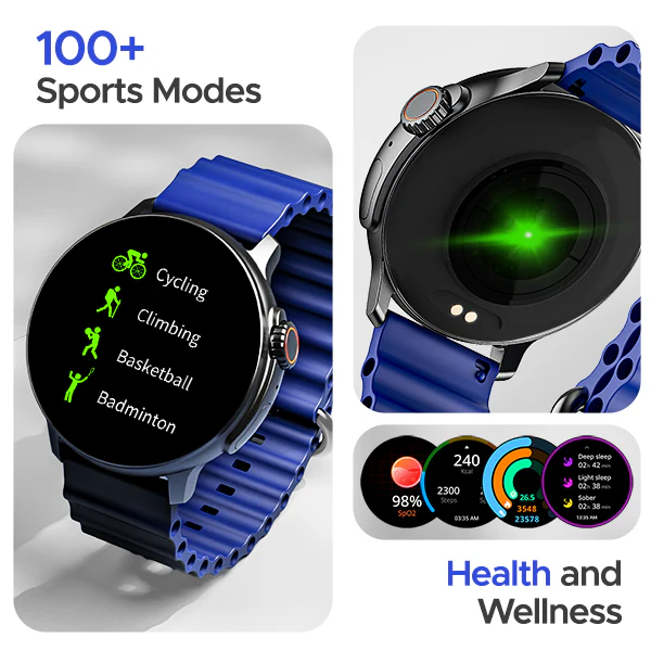 boAt Lunar Tigon | Smartwatch with 1.45" Round AMOLED Display, BT Calling, 100+ Sports Modes, Functional Crown - Image 12