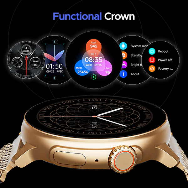 boAt Lunar Tigon | Smartwatch with 1.45" Round AMOLED Display, BT Calling, 100+ Sports Modes, Functional Crown - Image 16