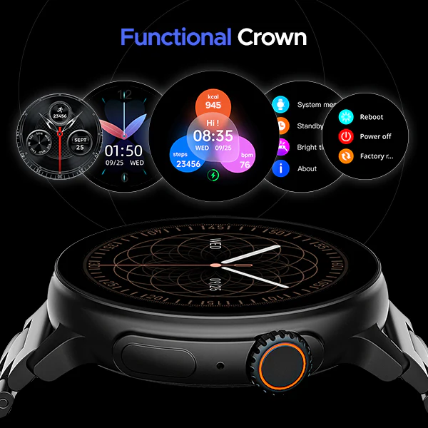 boAt Lunar Tigon | Smartwatch with 1.45" Round AMOLED Display, BT Calling, 100+ Sports Modes, Functional Crown - Image 21