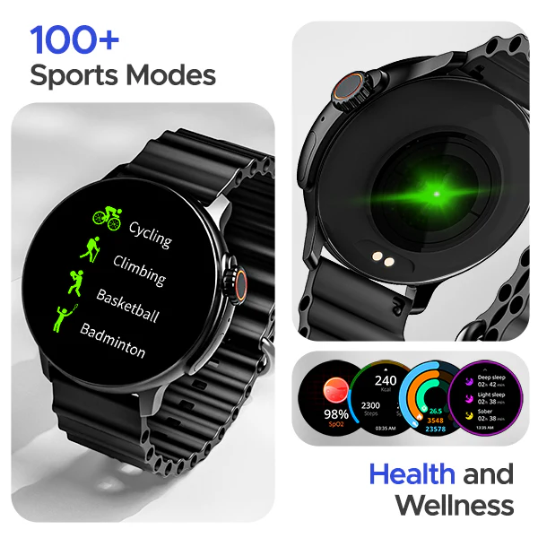 boAt Lunar Tigon | Smartwatch with 1.45" Round AMOLED Display, BT Calling, 100+ Sports Modes, Functional Crown - Image 7
