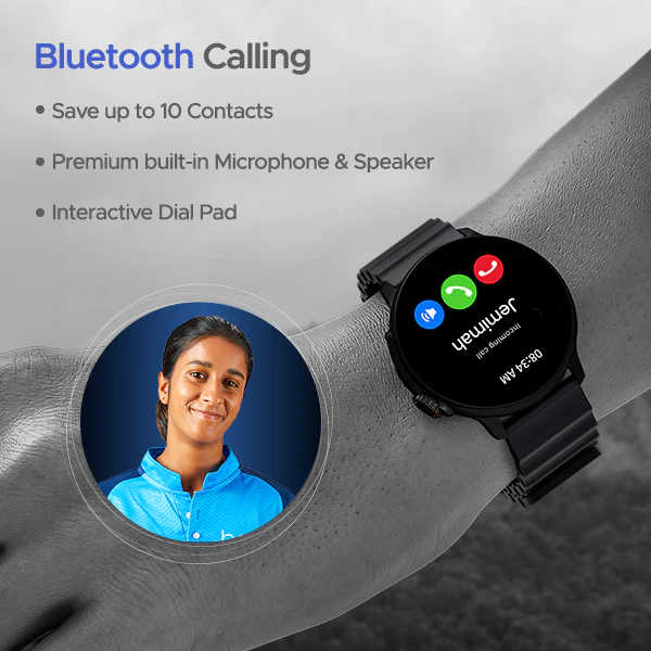 boAt Lunar Tigon | Smartwatch with 1.45" Round AMOLED Display, BT Calling, 100+ Sports Modes, Functional Crown - Image 9