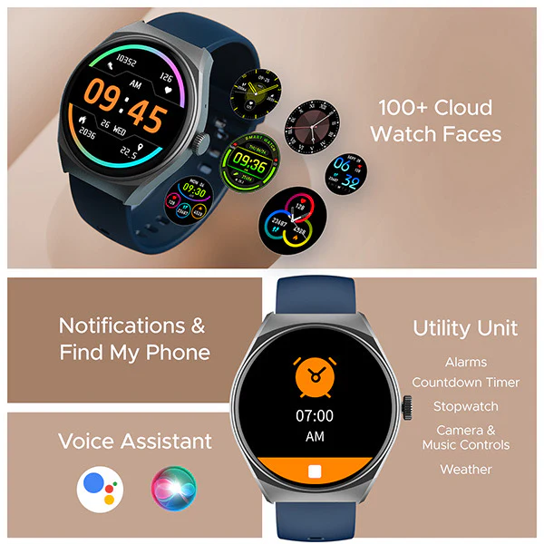 boAt Lunar Velocity | Premium Smartwatch with Bluetooth Calling, Functional Crown, 100+ Sports Modes, IP67 rating - Image 10