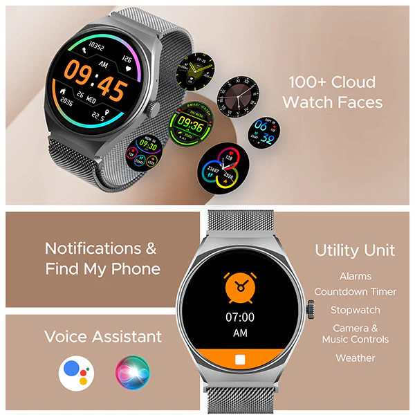 boAt Lunar Velocity | Premium Smartwatch with Bluetooth Calling, Functional Crown, 100+ Sports Modes, IP67 rating - Image 12