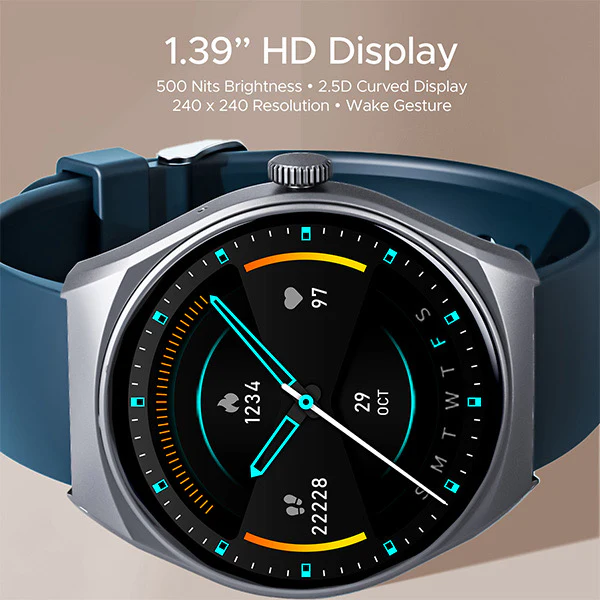 boAt Lunar Velocity | Premium Smartwatch with Bluetooth Calling, Functional Crown, 100+ Sports Modes, IP67 rating - Image 7