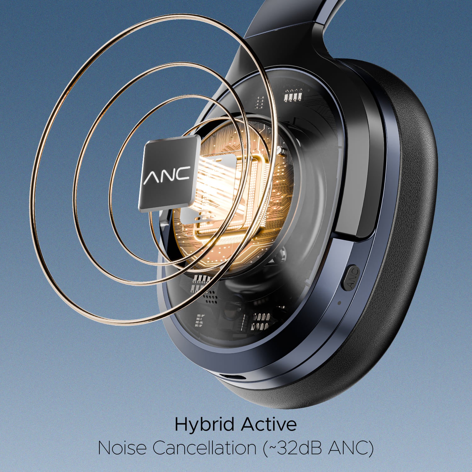 boAt Nirvana 751 ANC | Wireless Headphone with 40 mm drivers, 65 Hours (54 Hours with ANC), Type C, Dual Compatibility - Image 10