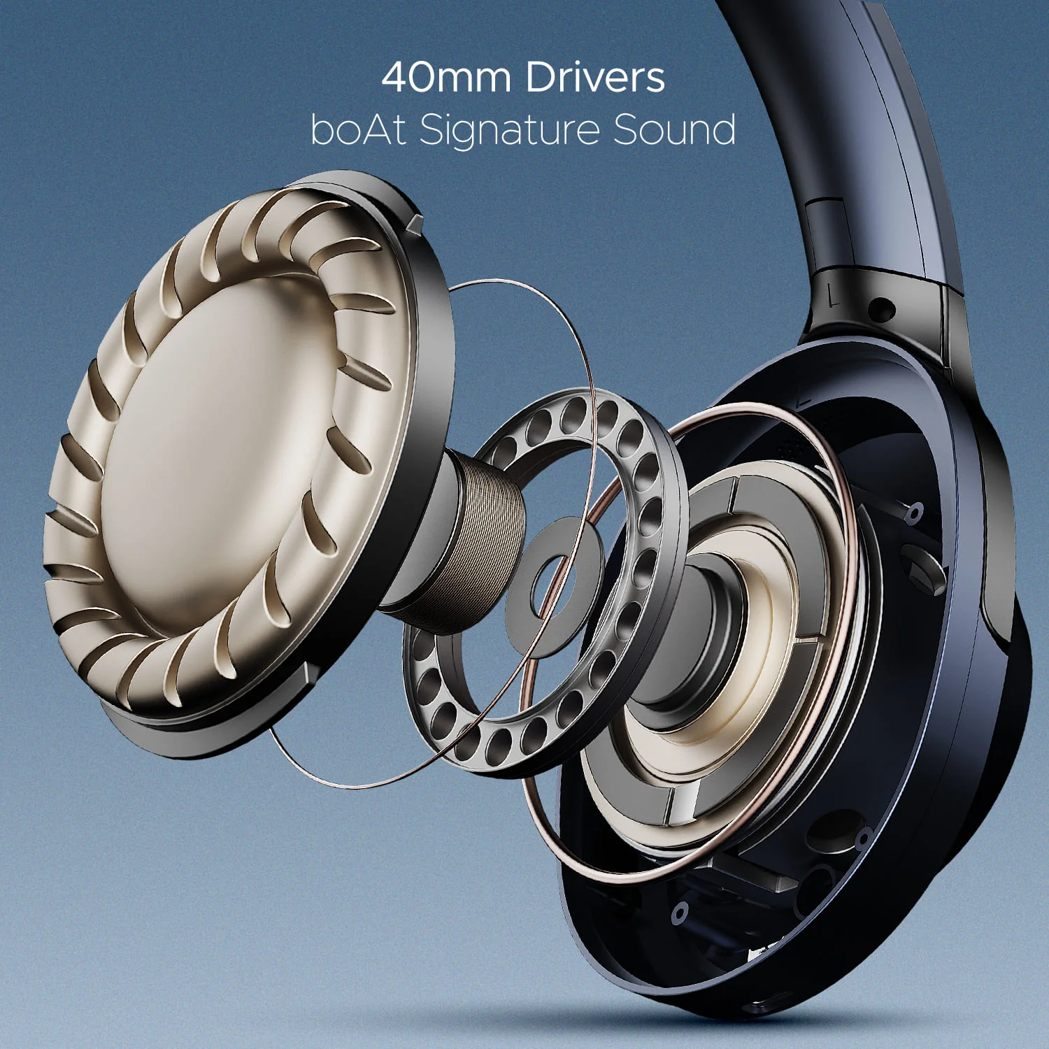 boAt Nirvana 751 ANC | Wireless Headphone with 40 mm drivers, 65 Hours (54 Hours with ANC), Type C, Dual Compatibility - Image 13