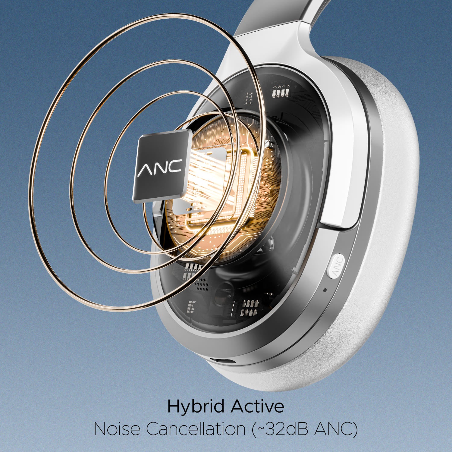 boAt Nirvana 751 ANC | Wireless Headphone with 40 mm drivers, 65 Hours (54 Hours with ANC), Type C, Dual Compatibility - Image 16