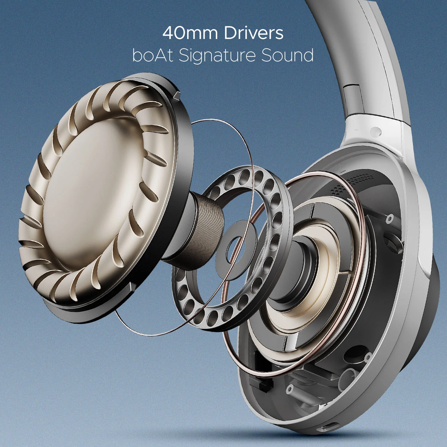 boAt Nirvana 751 ANC | Wireless Headphone with 40 mm drivers, 65 Hours (54 Hours with ANC), Type C, Dual Compatibility - Image 19