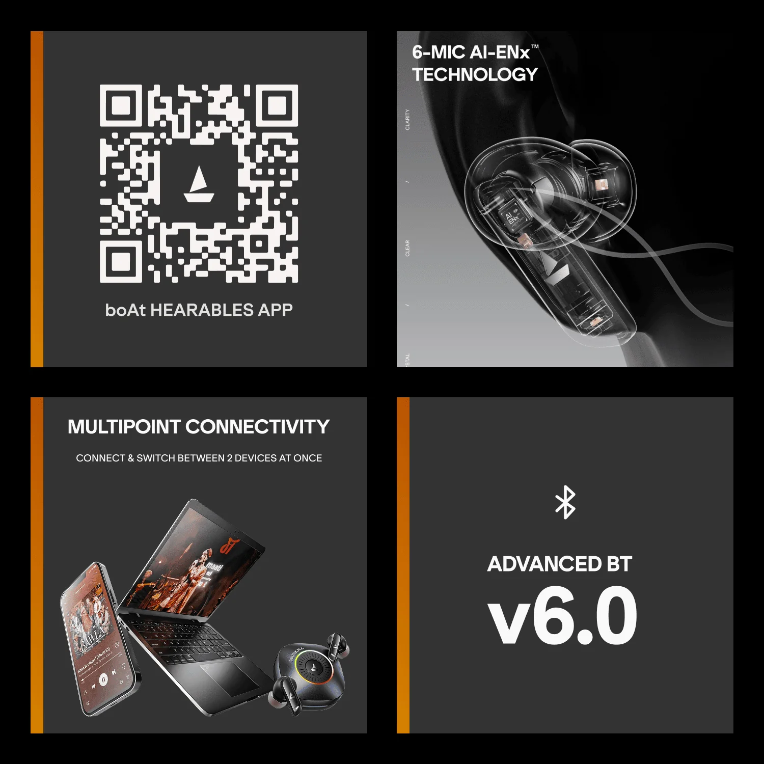 boAt Nirvana Crown | Smart TWS Earbuds with Haptic Enabled Case, 50dB Hybrid ANC & Spatial Audio - Image 26