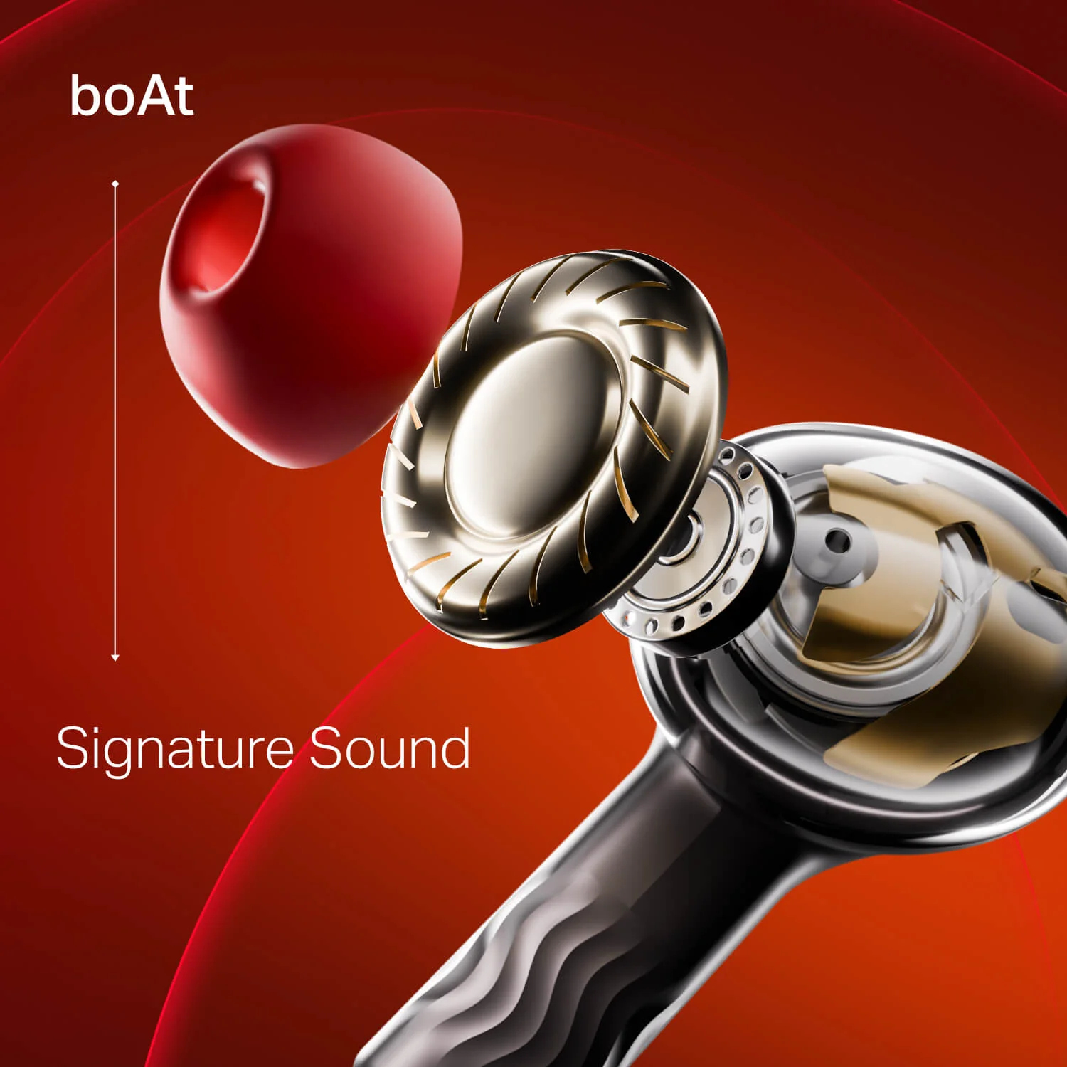 boAt Nirvana Crystl | Wireless Earbuds with 100 Hours Playback, Upto 32dB ANC, BEAST™ Mode, Adaptive EQ by Mimi - Image 14