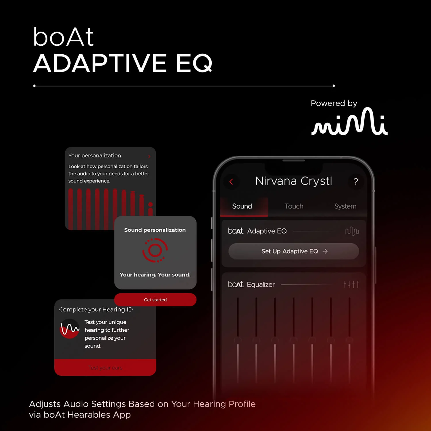 boAt Nirvana Crystl | Wireless Earbuds with 100 Hours Playback, Upto 32dB ANC, BEAST™ Mode, Adaptive EQ by Mimi - Image 18