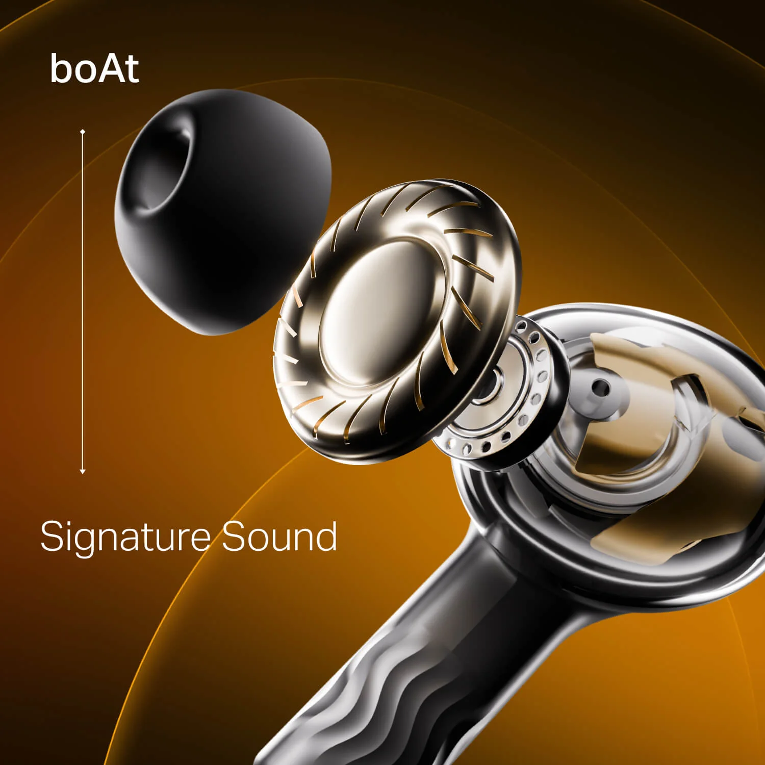 boAt Nirvana Crystl | Wireless Earbuds with 100 Hours Playback, Upto 32dB ANC, BEAST™ Mode, Adaptive EQ by Mimi - Image 22