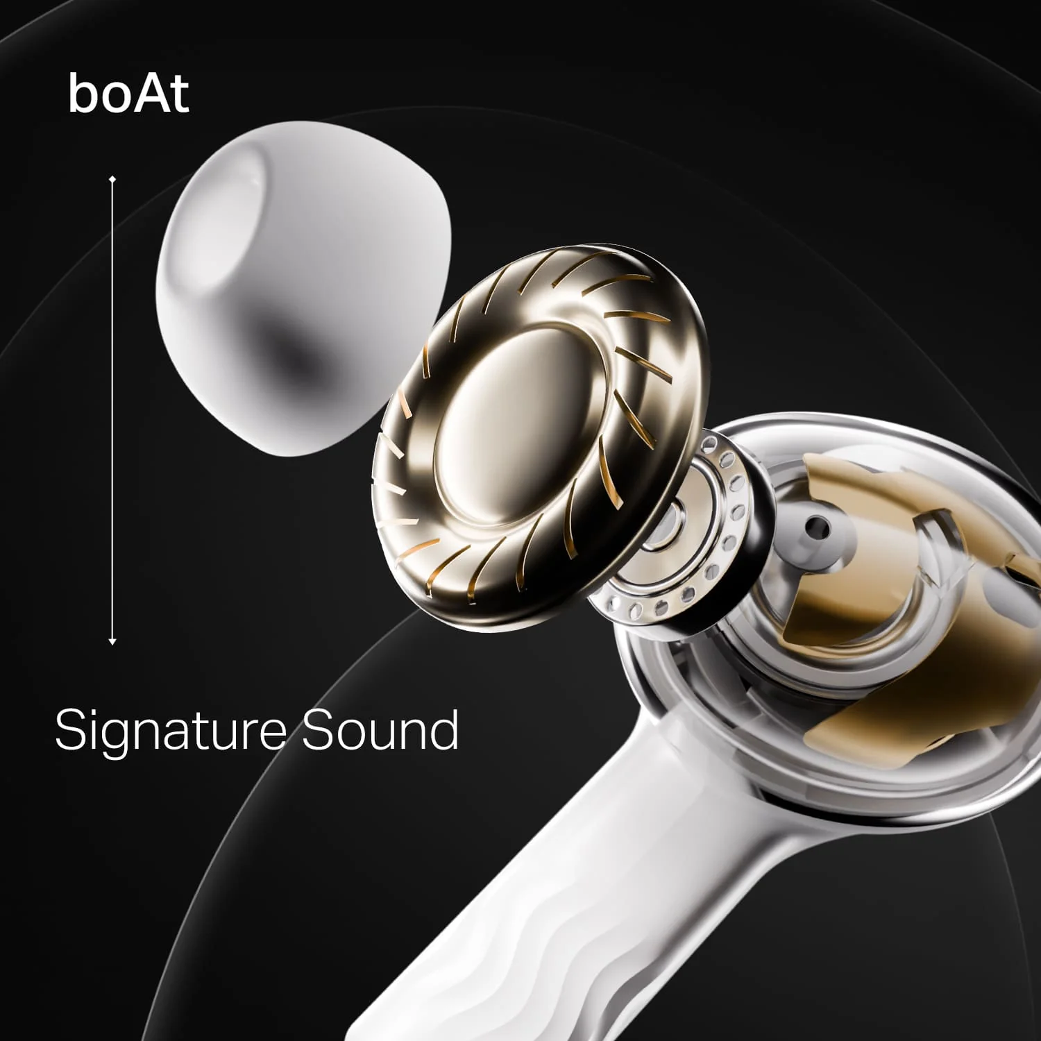 boAt Nirvana Crystl | Wireless Earbuds with 100 Hours Playback, Upto 32dB ANC, BEAST™ Mode, Adaptive EQ by Mimi - Image 28