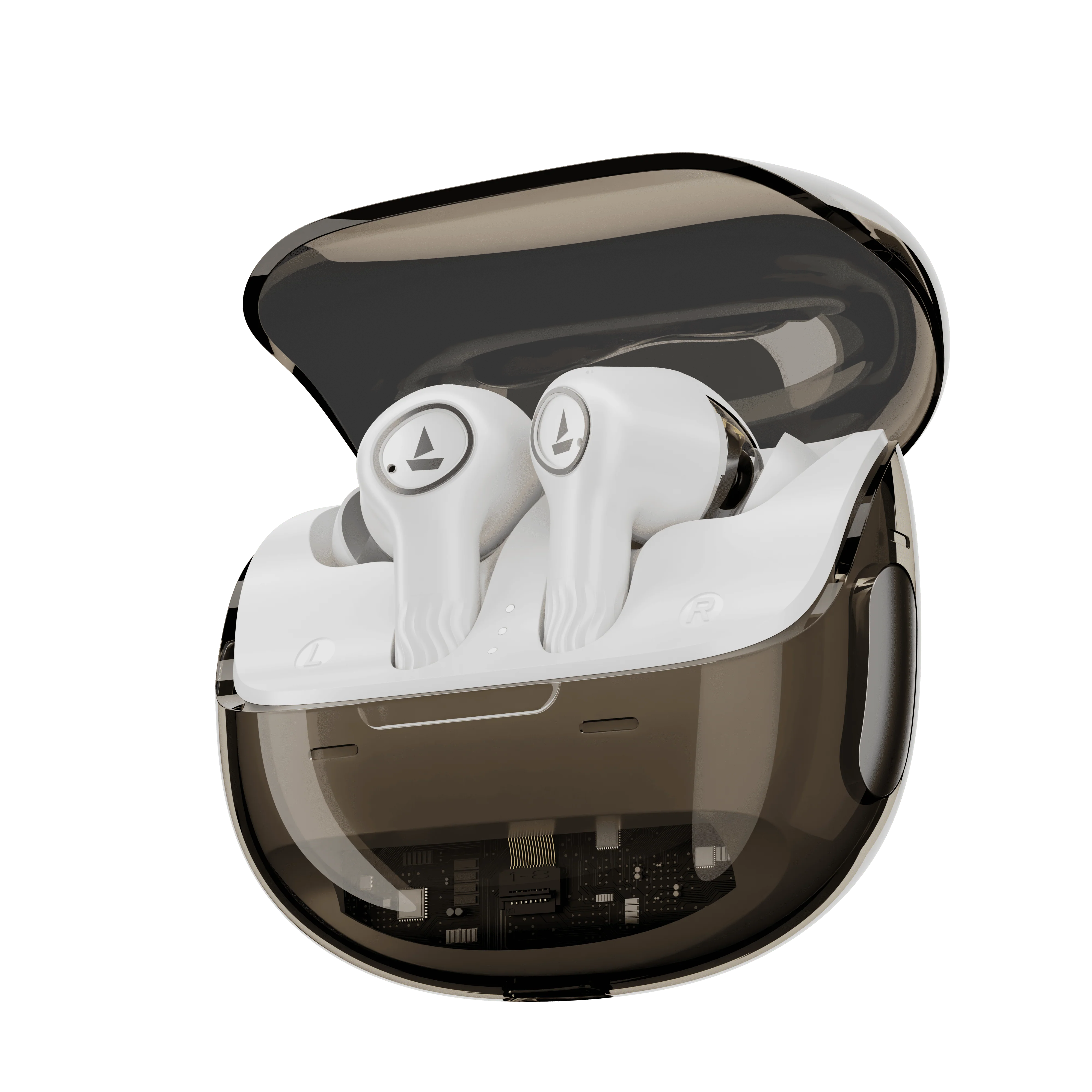 boAt Nirvana Crystl | Wireless Earbuds with 100 Hours Playback, Upto 32dB ANC, BEAST™ Mode, Adaptive EQ by Mimi - Image 4