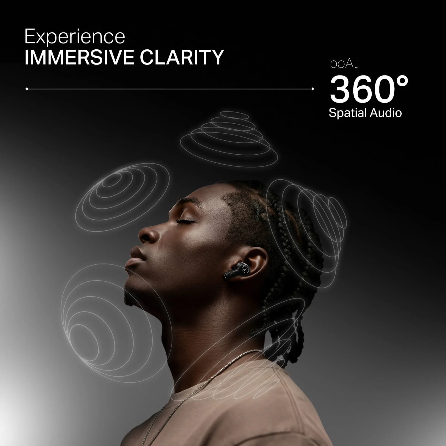 boAt Nirvana Crystl | Wireless Earbuds with 100 Hours Playback, Upto 32dB ANC, BEAST™ Mode, Adaptive EQ by Mimi - Image 9