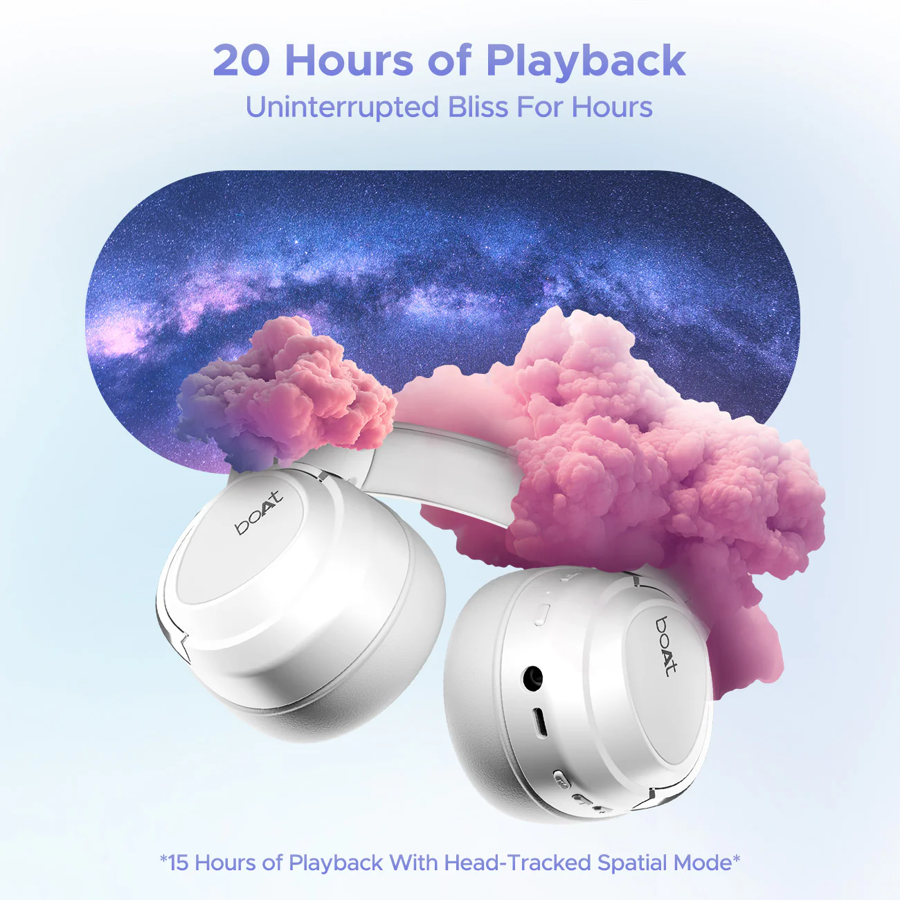boAt Nirvana Eutopia | Wireless Headphone with 20H Playback, Dual Mics with ENx™ Tech, ASAP™ Charge - Image 10