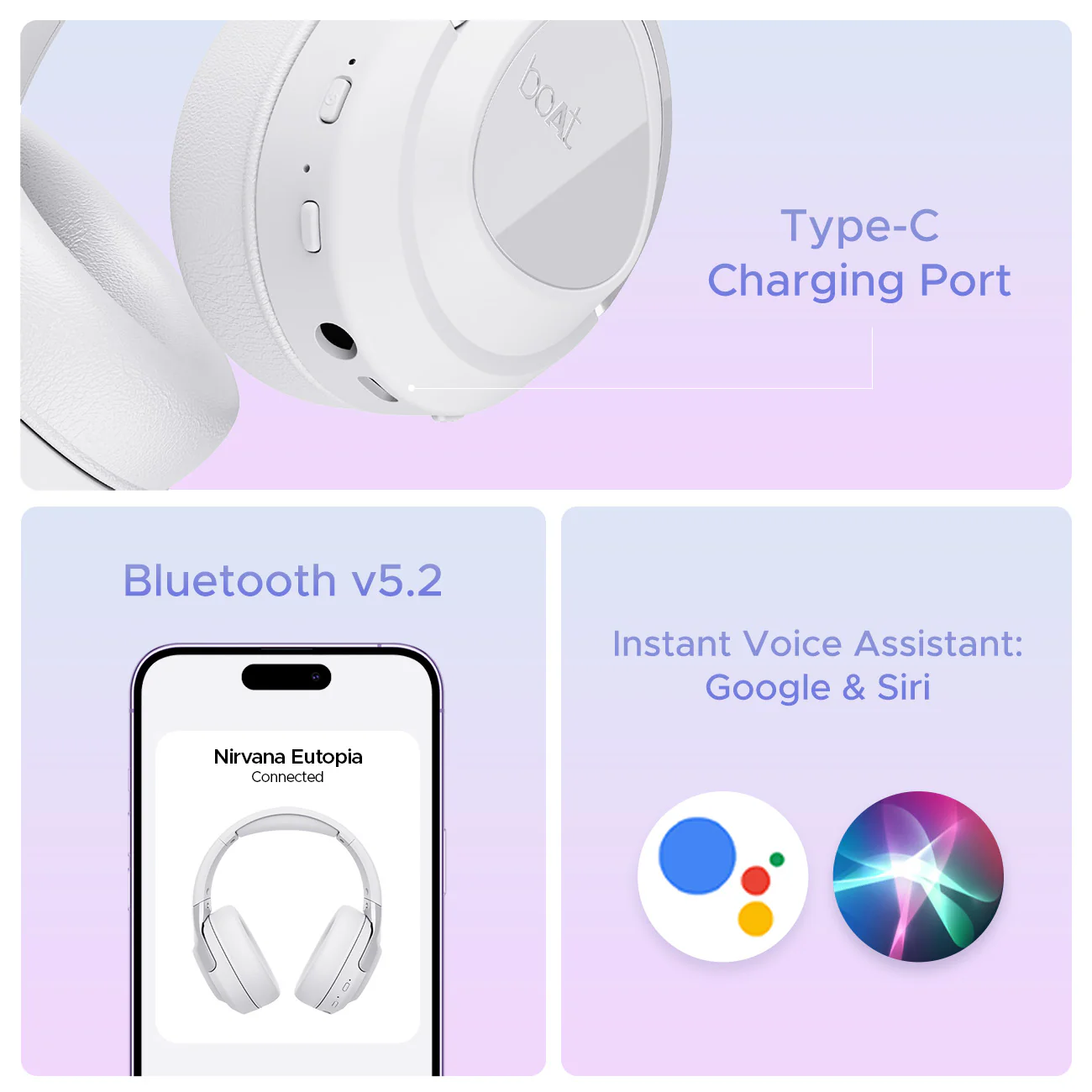boAt Nirvana Eutopia | Wireless Headphone with 20H Playback, Dual Mics with ENx™ Tech, ASAP™ Charge - Image 16