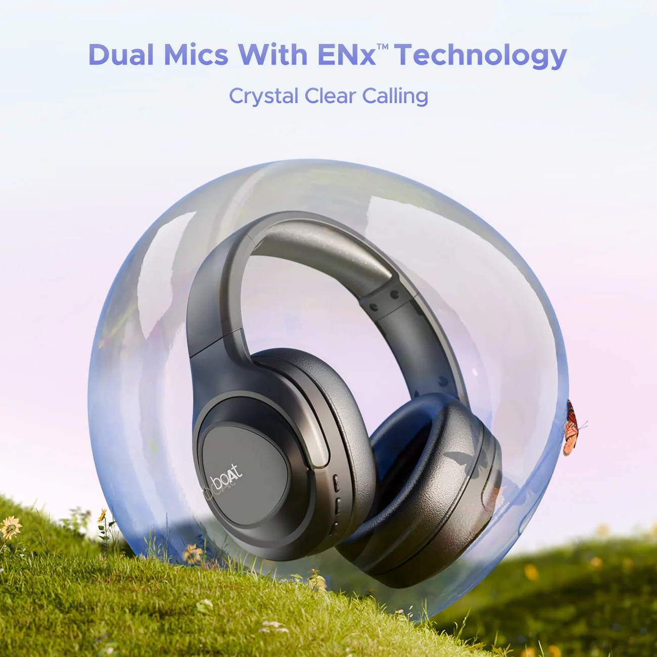 boAt Nirvana Eutopia | Wireless Headphone with 20H Playback, Dual Mics with ENx™ Tech, ASAP™ Charge - Image 3