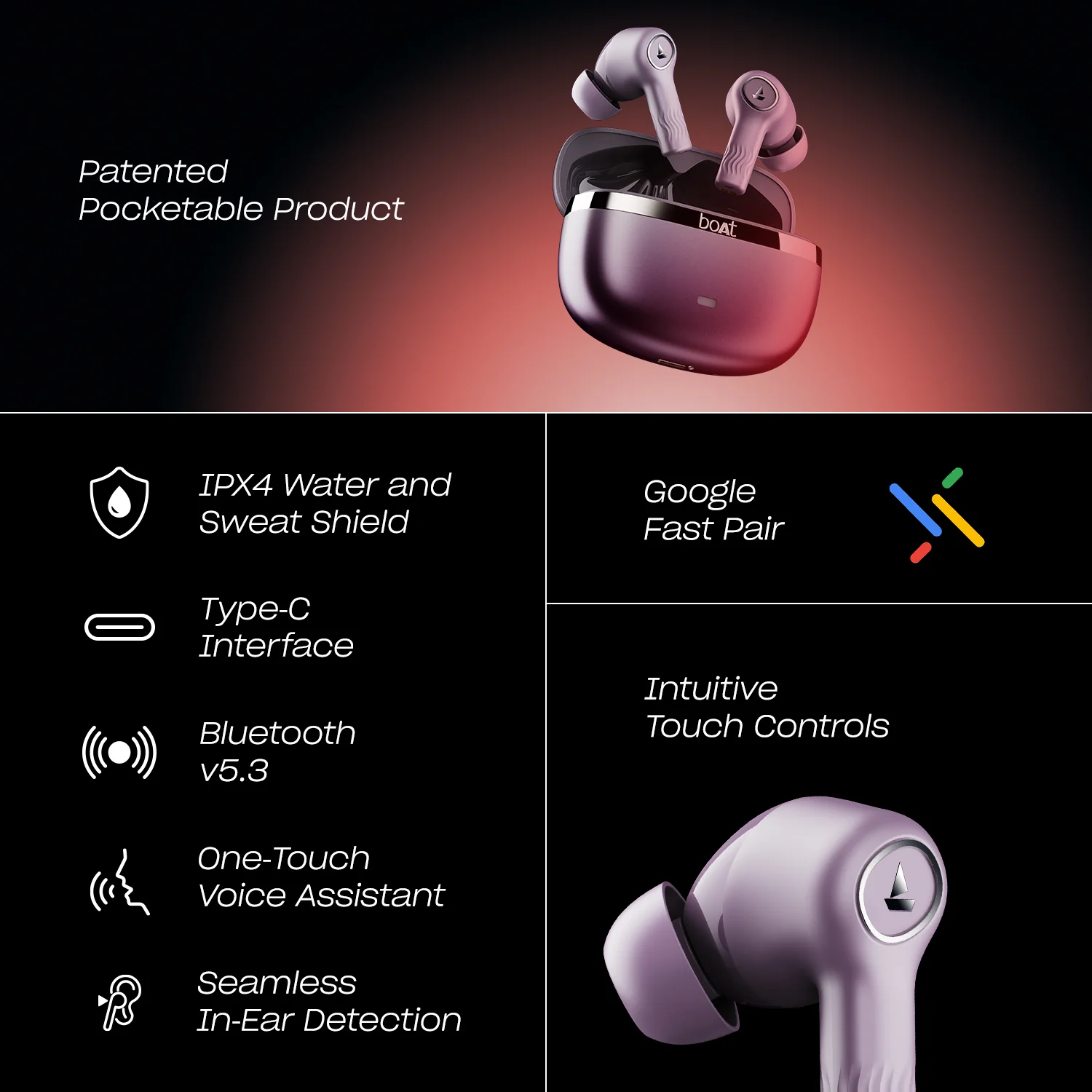 boAt Nirvana Ion ANC Pro | Wireless Earbuds with 32dB ANC, 120 Hours Playback, Dual EQ Modes, LDAC technology, BEAST™ Mode - Image 29
