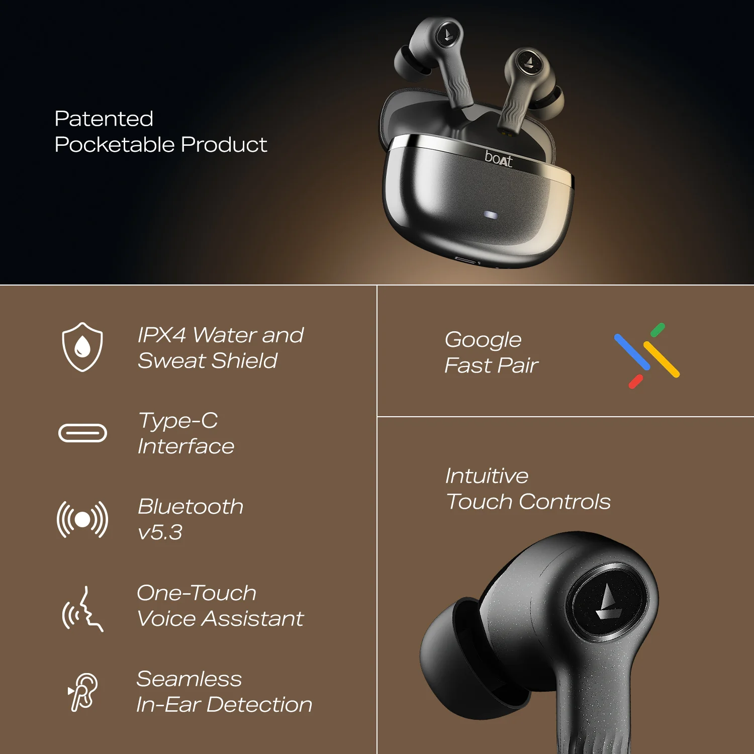 boAt Nirvana Ion ANC Pro | Wireless Earbuds with 32dB ANC, 120 Hours Playback, Dual EQ Modes, LDAC technology, BEAST™ Mode - Image 38