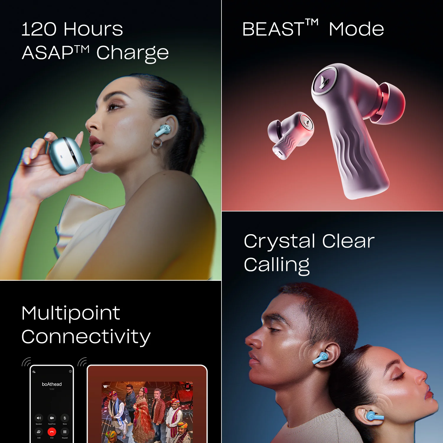 boAt Nirvana Ion ANC Pro | Wireless Earbuds with 32dB ANC, 120 Hours Playback, Dual EQ Modes, LDAC technology, BEAST™ Mode - Image 49