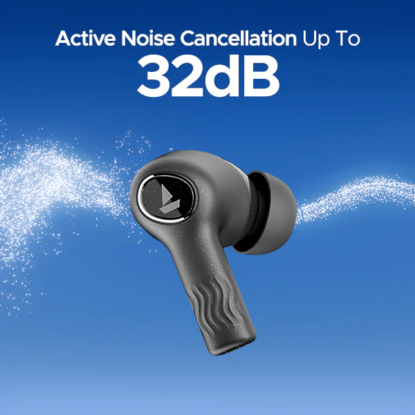 boAt Nirvana Iris | Wireless Earbuds with 32dB ANC, 120 Hours Playback, Multipoint Connectivity, BEAST™ Mode - Image 5