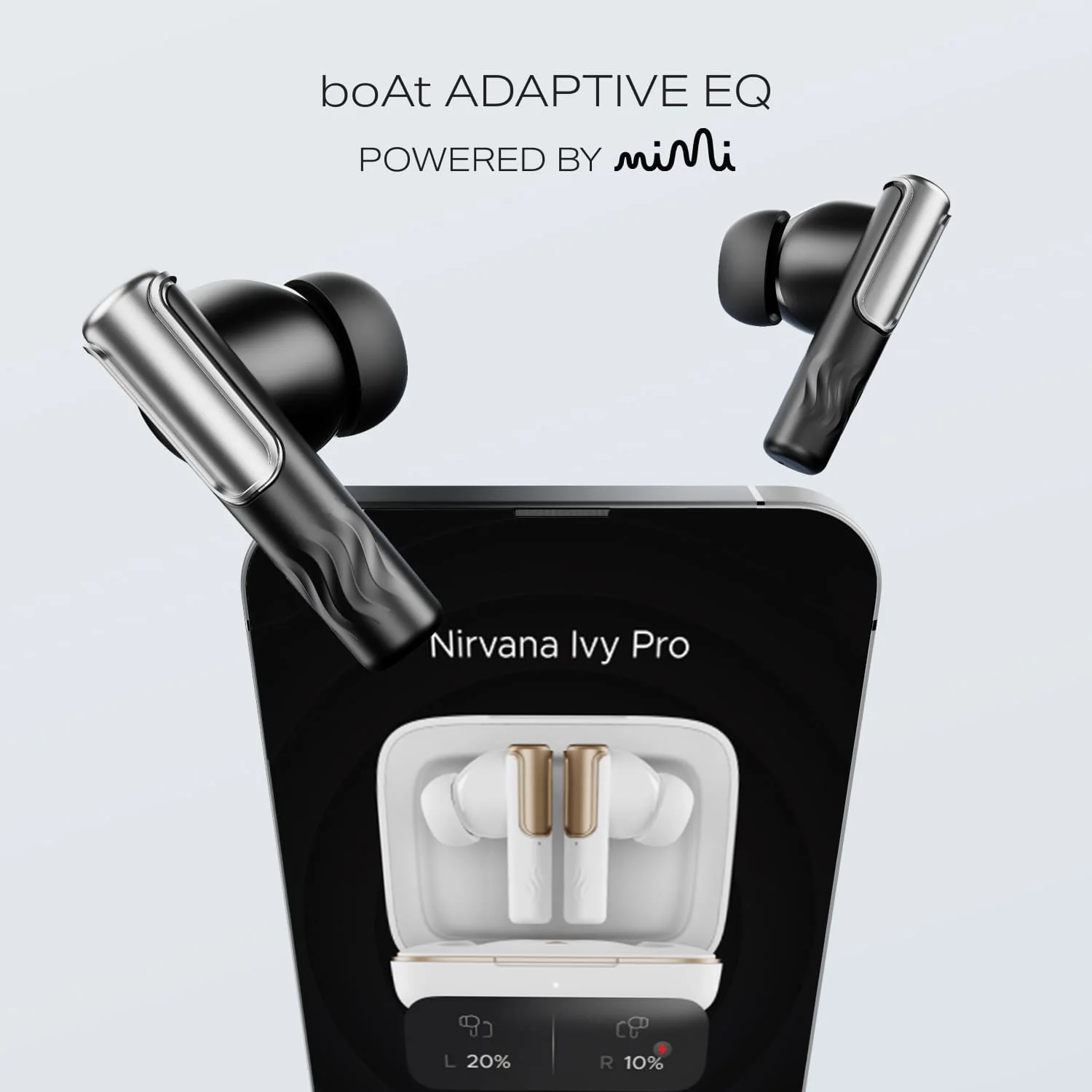 boAt Nirvana Ivy Pro | Wireless Earbuds with Dolby Head Tracking, 50H Playback, 52dB ANC & Adaptive EQ by Mimi - Image 12