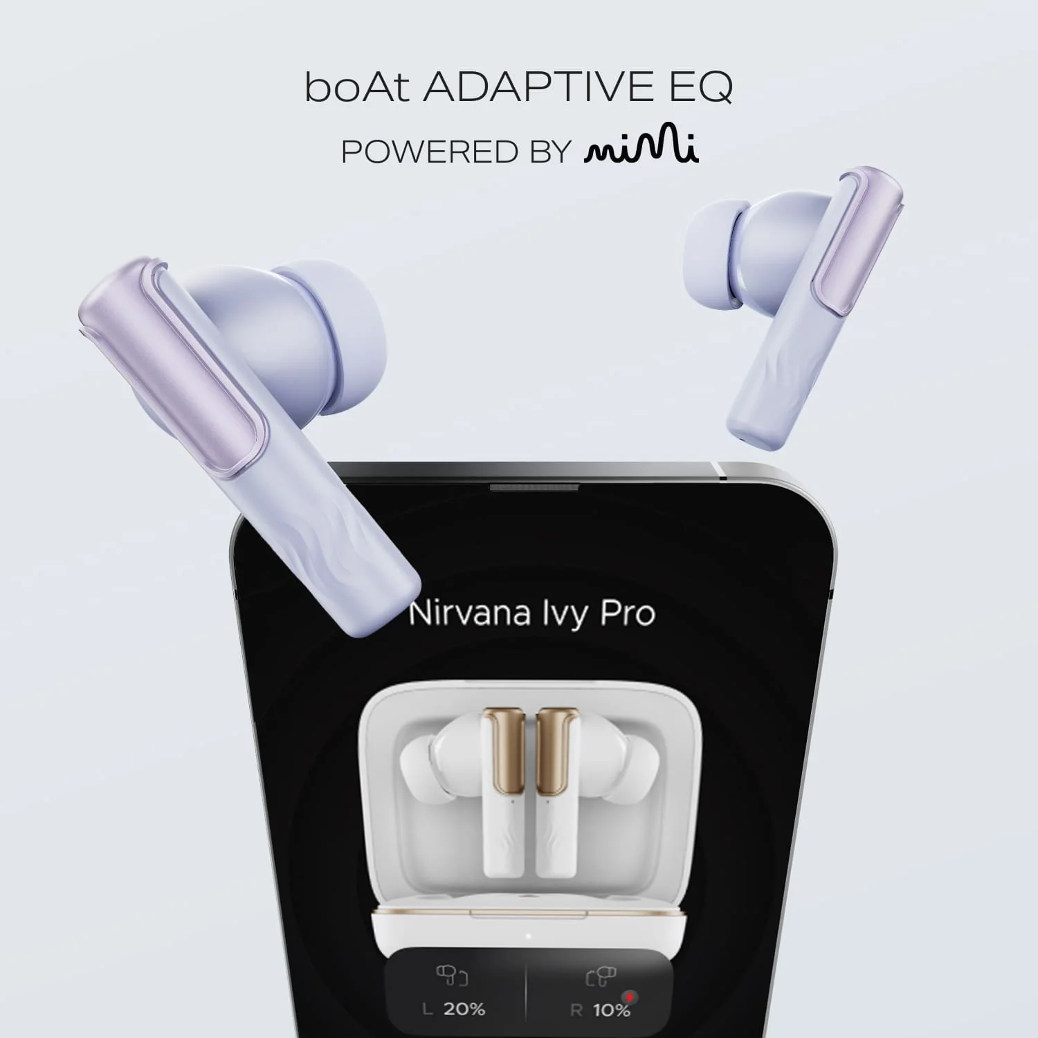 boAt Nirvana Ivy Pro | Wireless Earbuds with Dolby Head Tracking, 50H Playback, 52dB ANC & Adaptive EQ by Mimi - Image 30