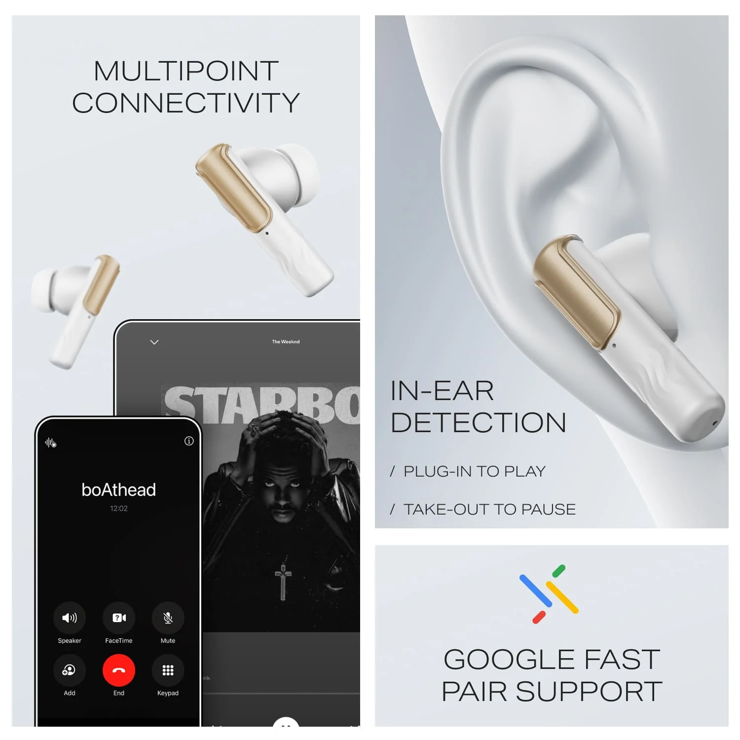 boAt Nirvana Ivy Pro | Wireless Earbuds with Dolby Head Tracking, 50H Playback, 52dB ANC & Adaptive EQ by Mimi - Image 37