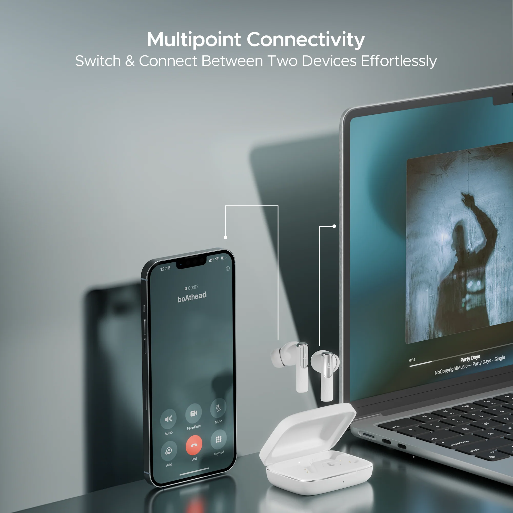 boAt Nirvana Ivy | Wireless Earbuds, 50 Hours Playback, 50dB ANC, 360 Spatial Audio with Head Tracking, App Support, Adaptive EQ powered by Mimi, Google fast pair, ASAP Charge,  boAt Signature Sound - Image 31