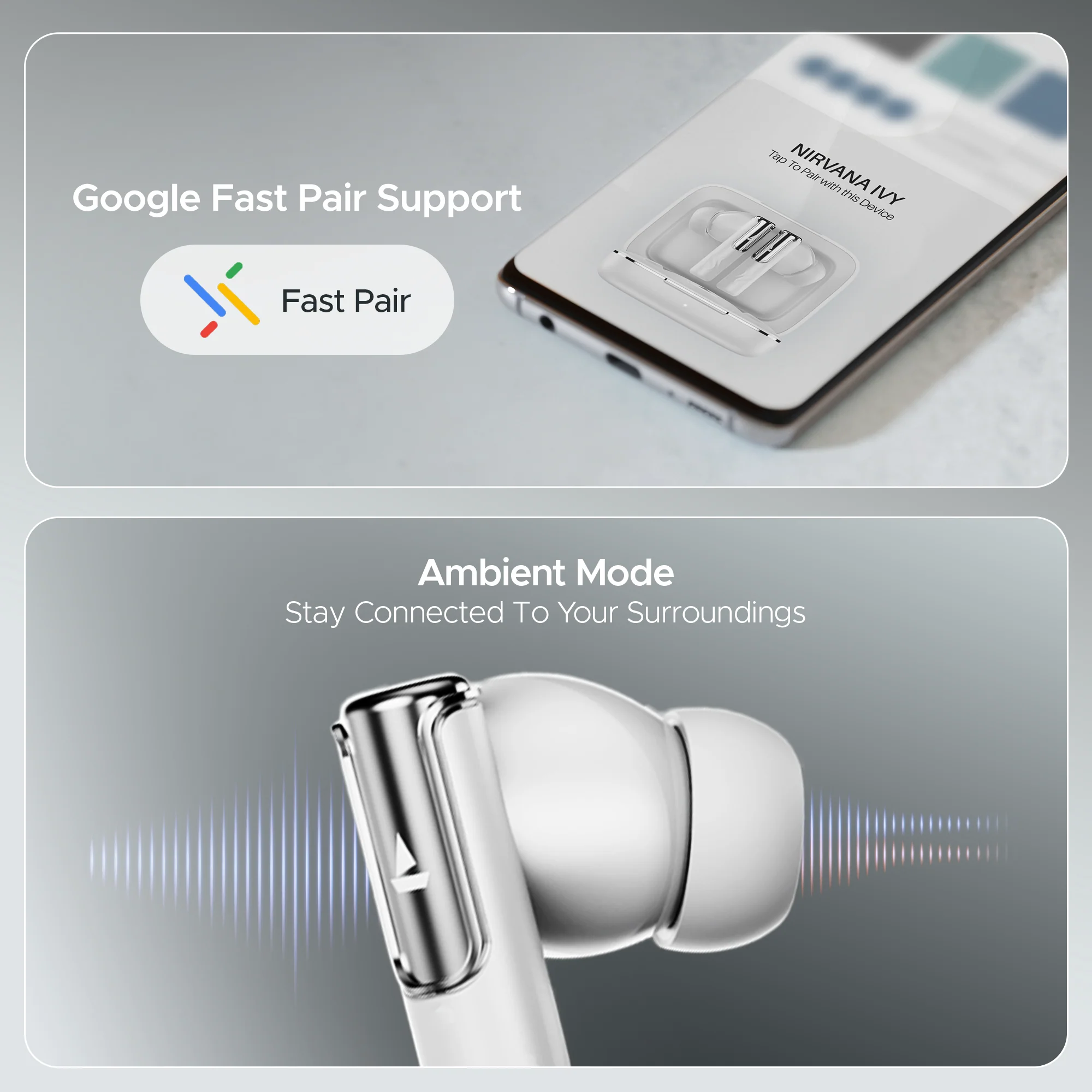 boAt Nirvana Ivy | Wireless Earbuds, 50 Hours Playback, 50dB ANC, 360 Spatial Audio with Head Tracking, App Support, Adaptive EQ powered by Mimi, Google fast pair, ASAP Charge,  boAt Signature Sound - Image 36