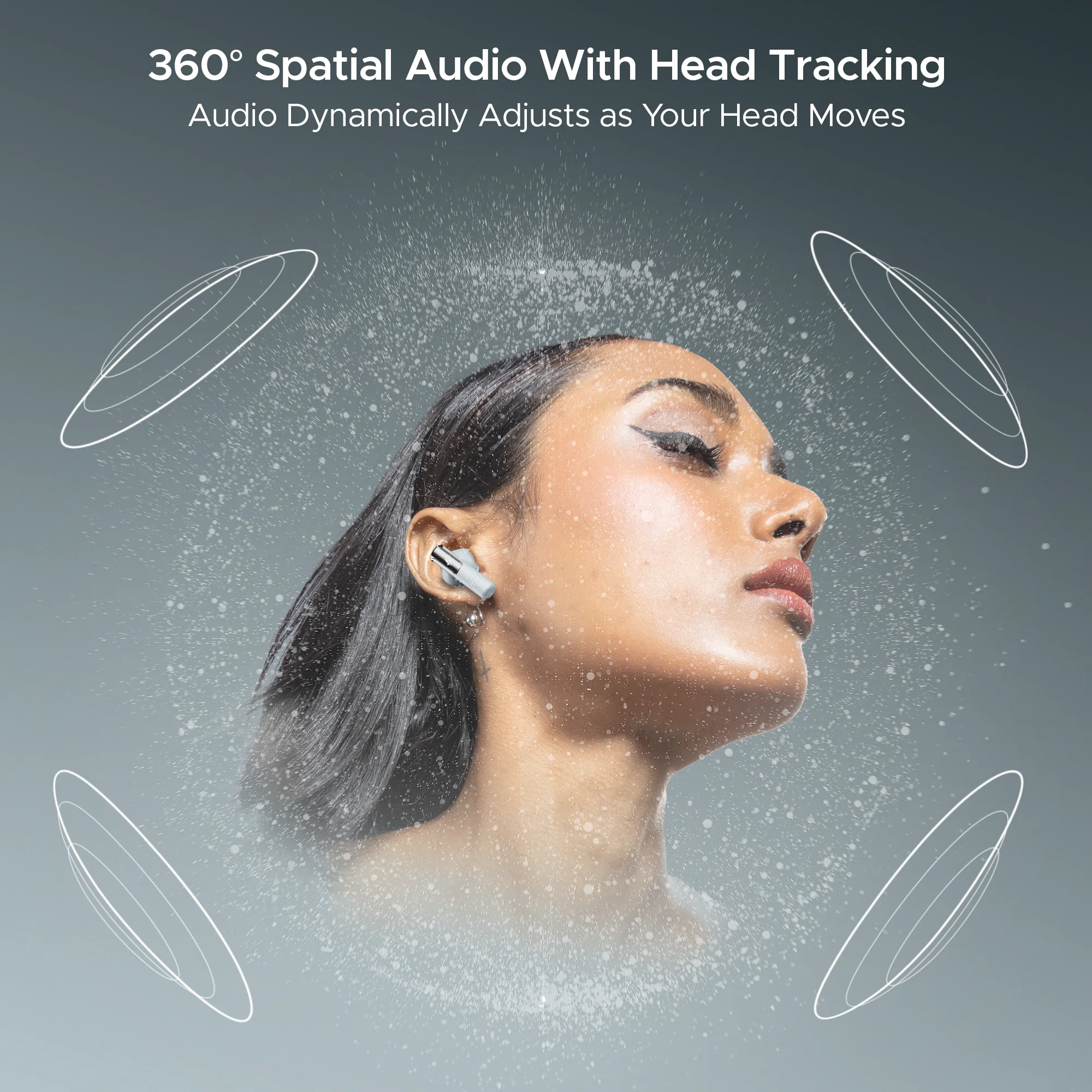 boAt Nirvana Ivy | Wireless Earbuds, 50 Hours Playback, 50dB ANC, 360 Spatial Audio with Head Tracking, App Support, Adaptive EQ powered by Mimi, Google fast pair, ASAP Charge,  boAt Signature Sound - Image 4