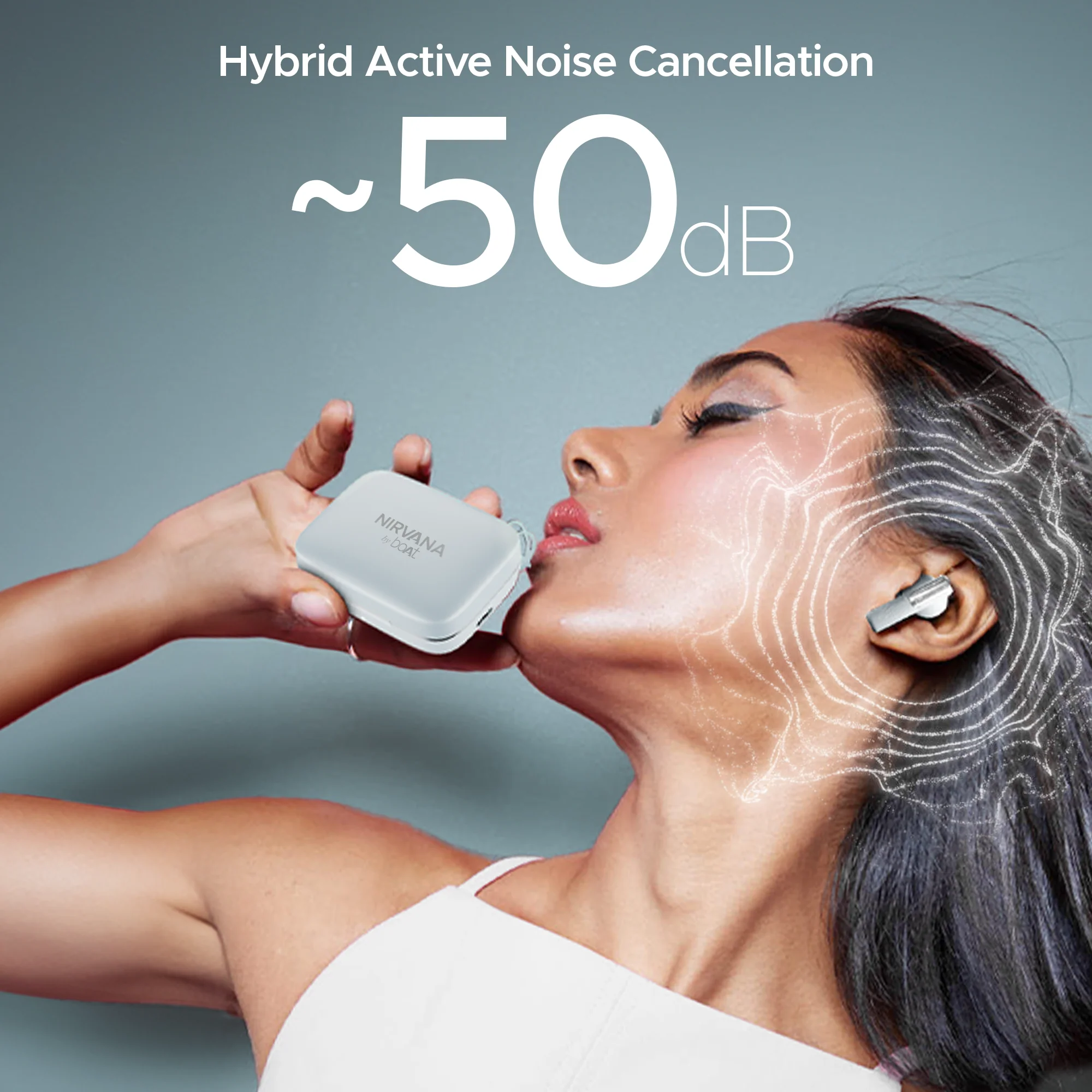 boAt Nirvana Ivy | Wireless Earbuds, 50 Hours Playback, 50dB ANC, 360 Spatial Audio with Head Tracking, App Support, Adaptive EQ powered by Mimi, Google fast pair, ASAP Charge,  boAt Signature Sound - Image 5