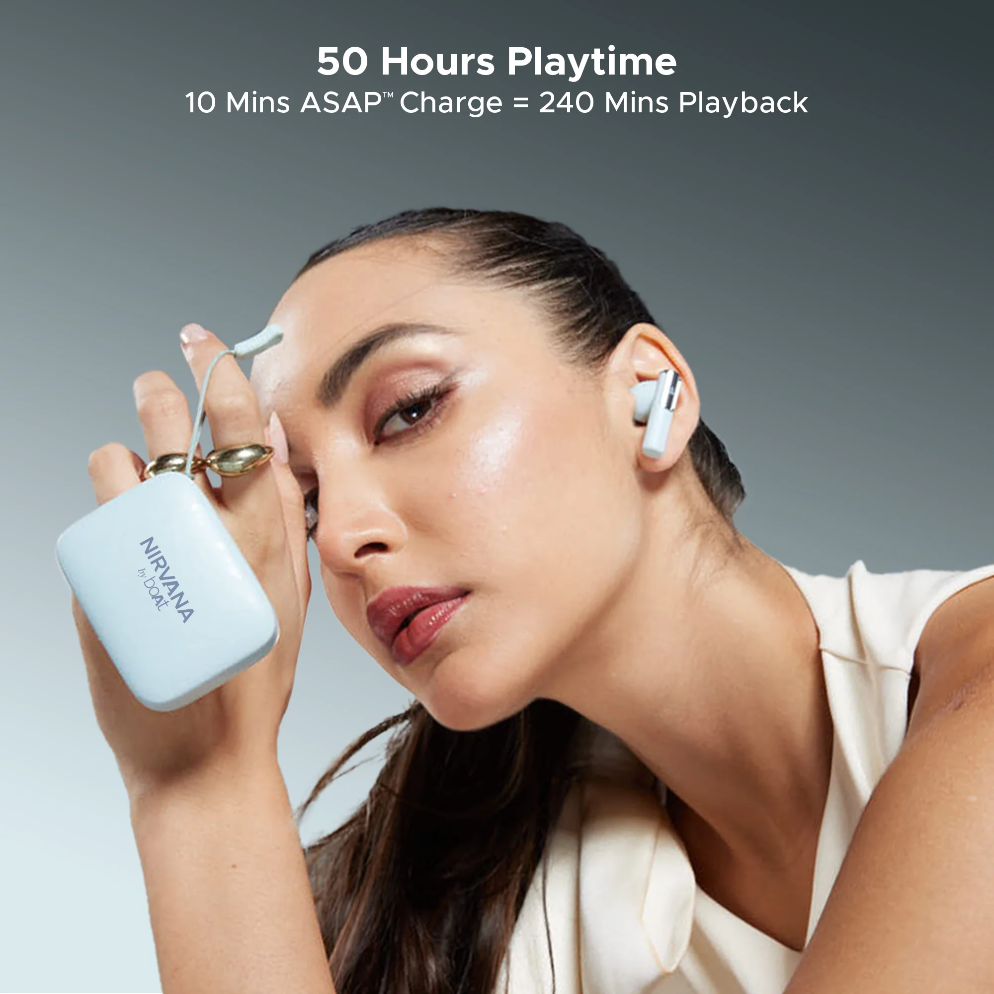 boAt Nirvana Ivy | Wireless Earbuds, 50 Hours Playback, 50dB ANC, 360 Spatial Audio with Head Tracking, App Support, Adaptive EQ powered by Mimi, Google fast pair, ASAP Charge,  boAt Signature Sound - Image 8