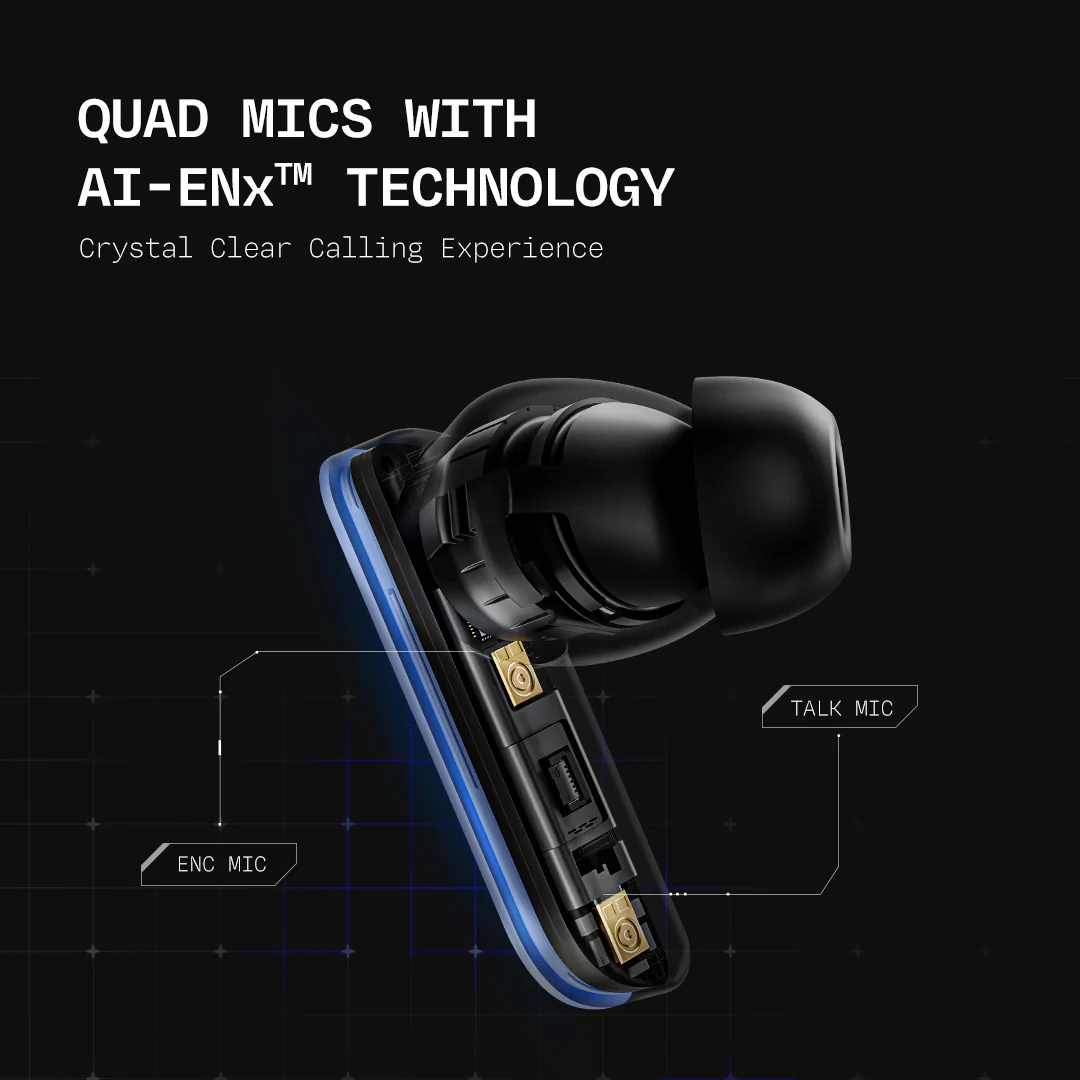 boAt Nirvana X TWS | Wireless Earbuds with Knowles dual drivers, Hi-Res Audio LDAC, 40 Hours Playback, boAt Hi-Fi Sound, ENx™ Technology, Dual Pairing - Image 13