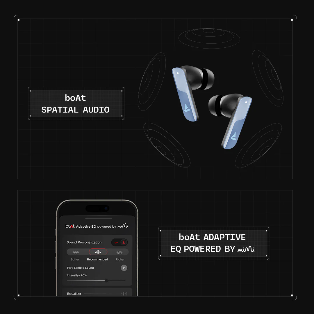 boAt Nirvana X TWS | Wireless Earbuds with Knowles dual drivers, Hi-Res Audio LDAC, 40 Hours Playback, boAt Hi-Fi Sound, ENx™ Technology, Dual Pairing - Image 14