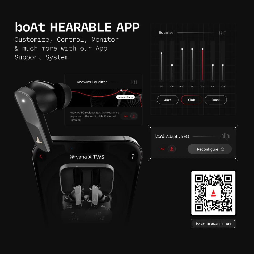 boAt Nirvana X TWS | Wireless Earbuds with Knowles dual drivers, Hi-Res Audio LDAC, 40 Hours Playback, boAt Hi-Fi Sound, ENx™ Technology, Dual Pairing - Image 25