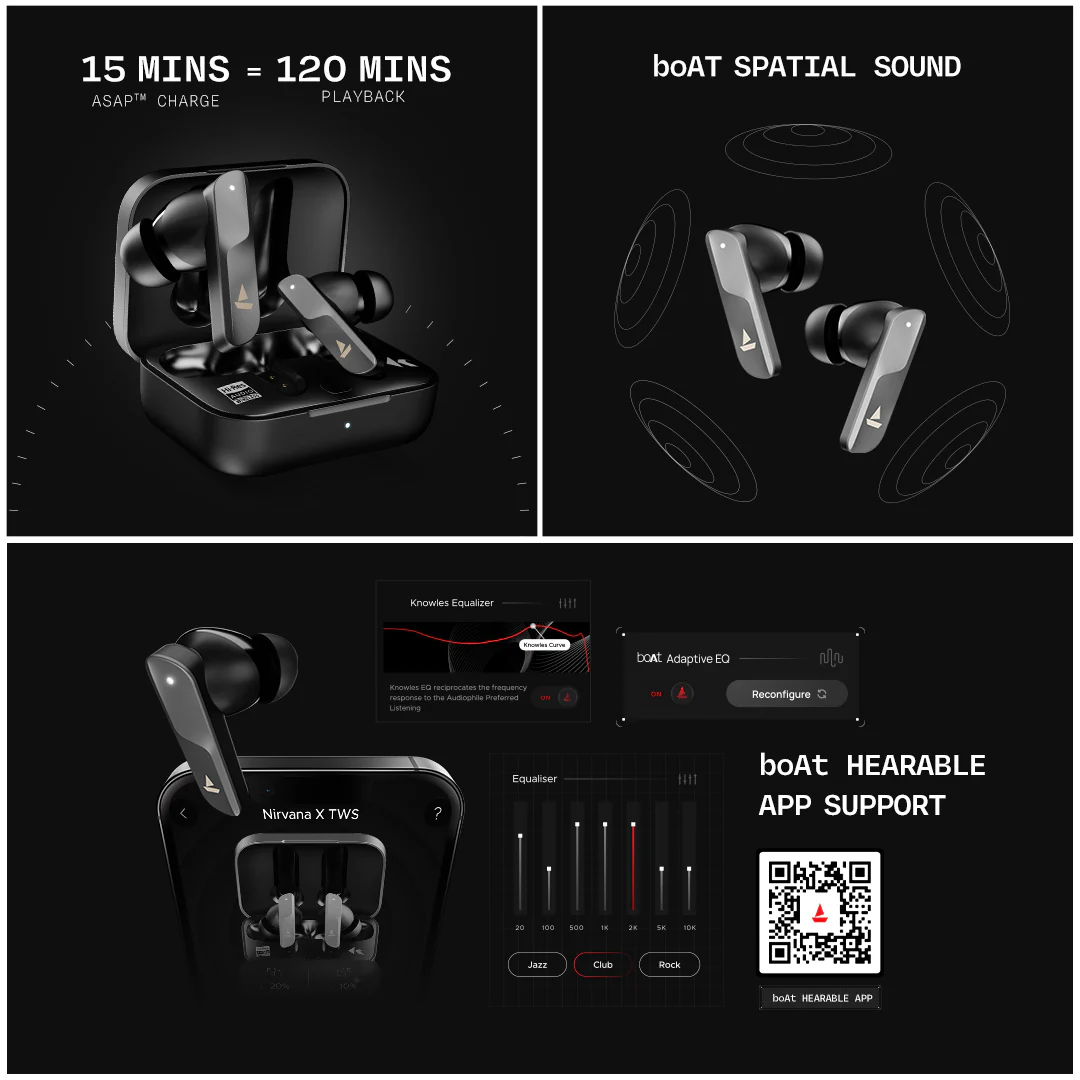 boAt Nirvana X TWS | Wireless Earbuds with Knowles dual drivers, Hi-Res Audio LDAC, 40 Hours Playback, boAt Hi-Fi Sound, ENx™ Technology, Dual Pairing - Image 26