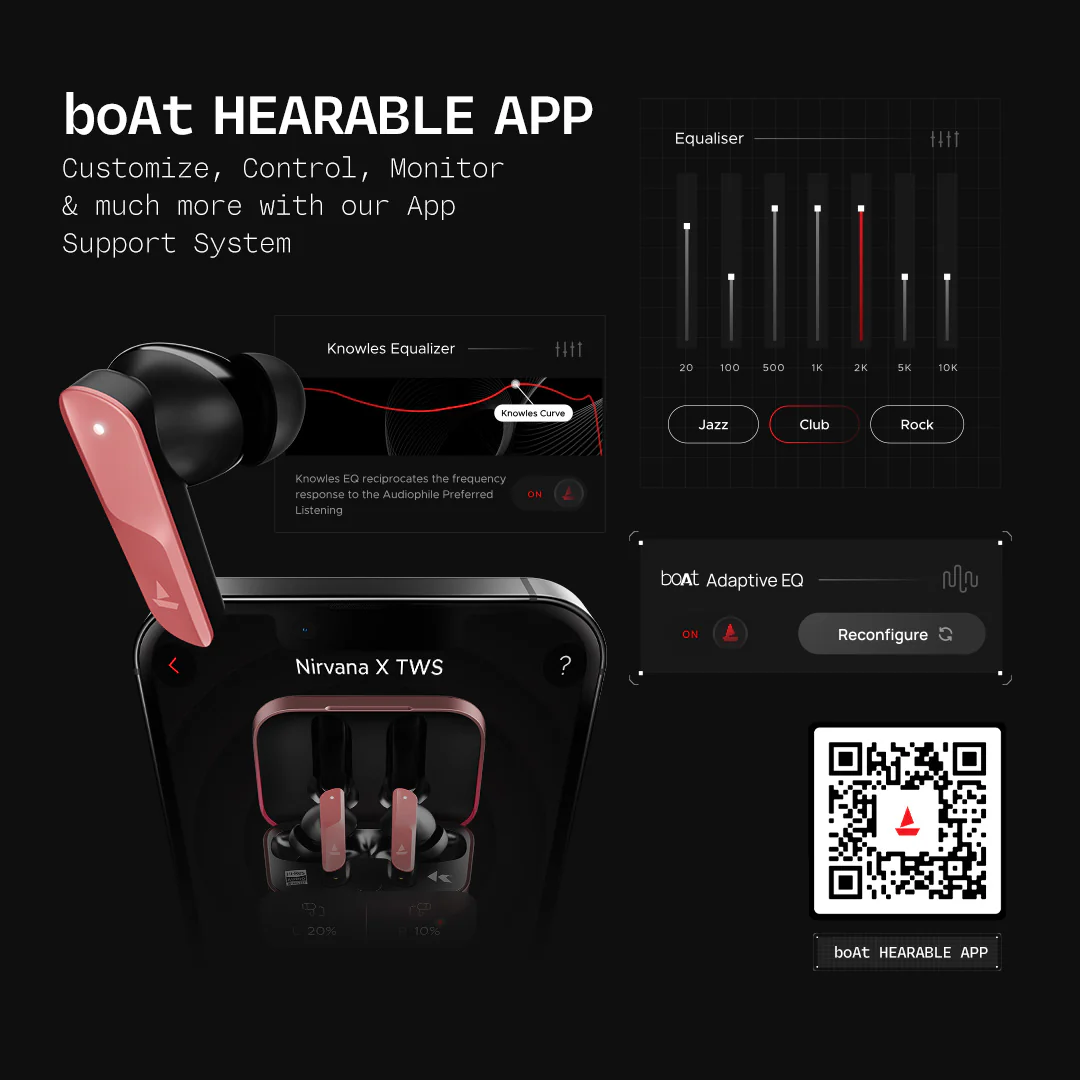 boAt Nirvana X TWS | Wireless Earbuds with Knowles dual drivers, Hi-Res Audio LDAC, 40 Hours Playback, boAt Hi-Fi Sound, ENx™ Technology, Dual Pairing - Image 34