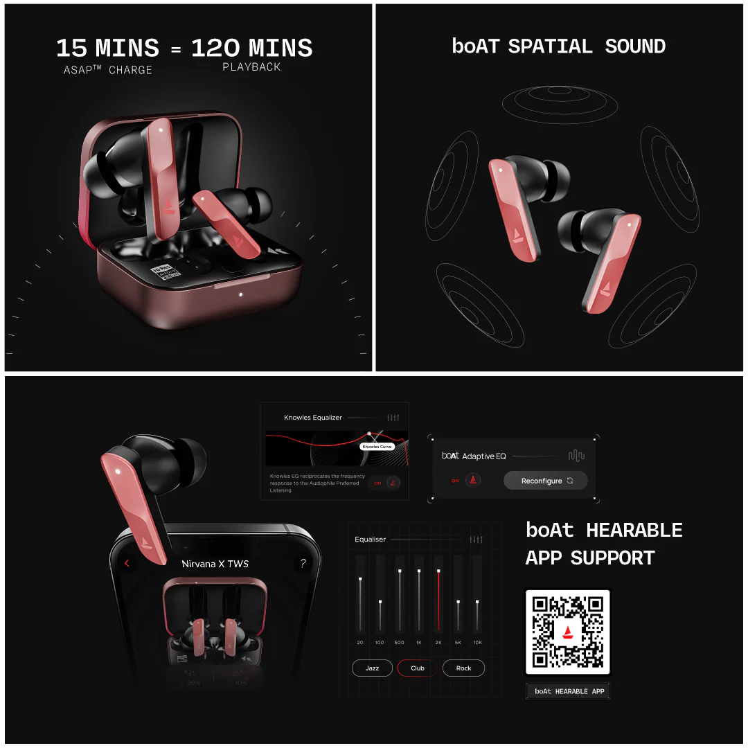 boAt Nirvana X TWS | Wireless Earbuds with Knowles dual drivers, Hi-Res Audio LDAC, 40 Hours Playback, boAt Hi-Fi Sound, ENx™ Technology, Dual Pairing - Image 37