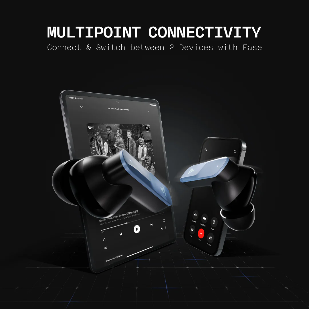 boAt Nirvana X TWS | Wireless Earbuds with Knowles dual drivers, Hi-Res Audio LDAC, 40 Hours Playback, boAt Hi-Fi Sound, ENx™ Technology, Dual Pairing - Image 5