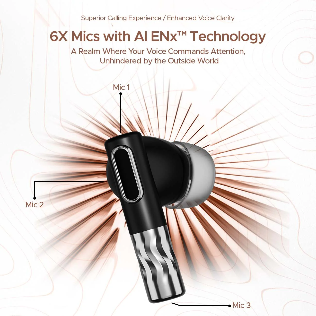 boAt Nirvana Zenith | Wireless Earbuds with ANC up to 50dB, 6x Mics with AI ENx™ Tech, Bluetooth v5.3, 50 Hours Playback - Image 15