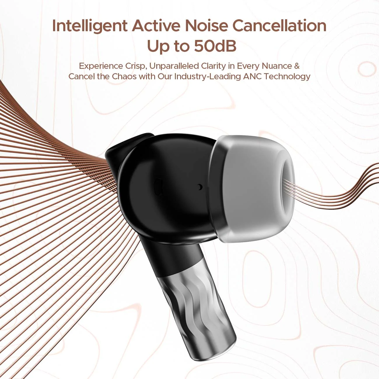 boAt Nirvana Zenith | Wireless Earbuds with ANC up to 50dB, 6x Mics with AI ENx™ Tech, Bluetooth v5.3, 50 Hours Playback - Image 17